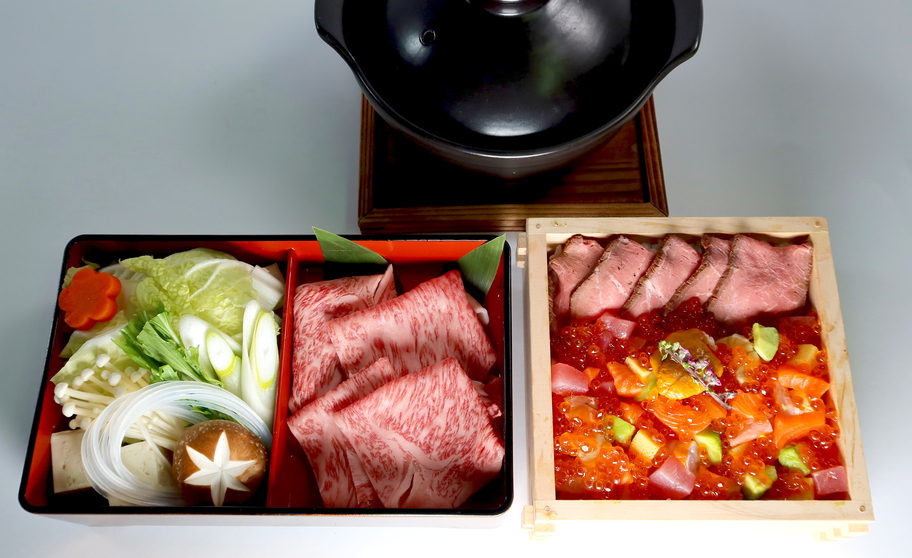 2食付【GW期間限定】伊賀牛しゃぶしゃぶと海鮮宝石箱ちらしプラン