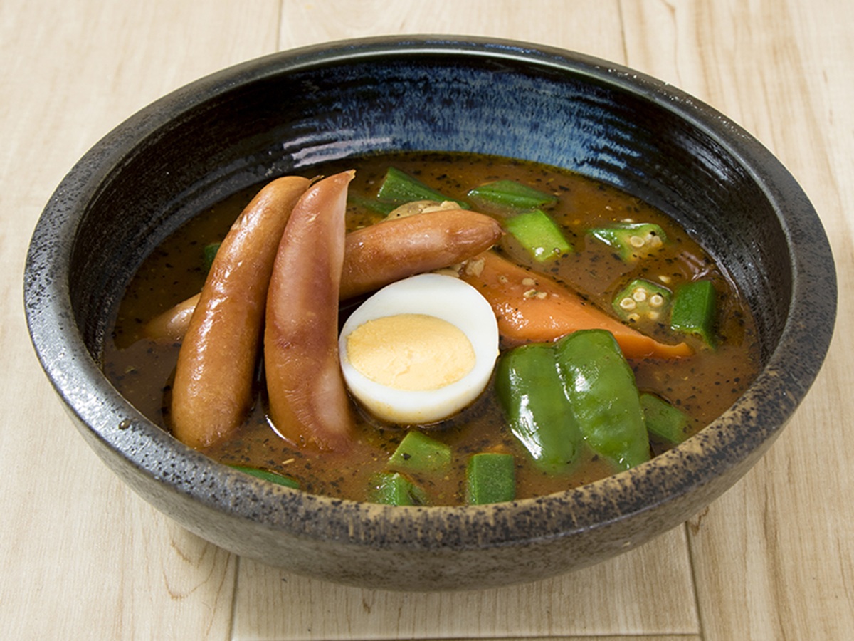 ソ－セ－ジと納豆スープカレー