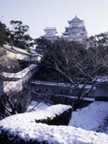 姫路城、冬
