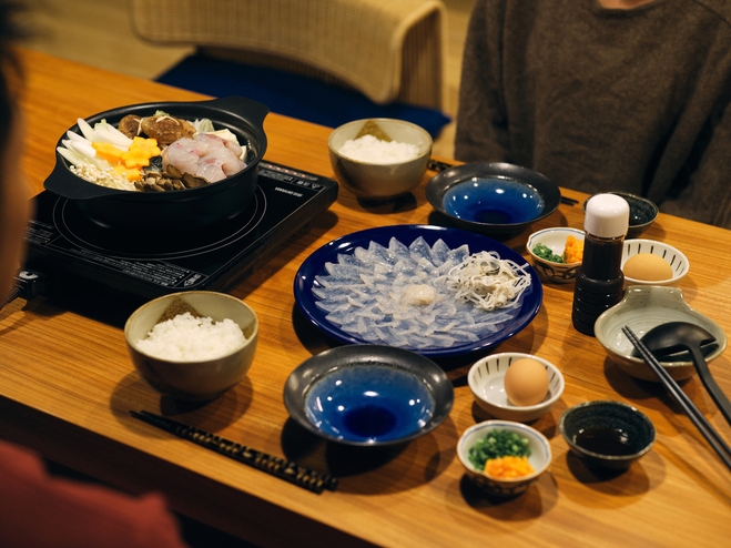 【冬季限定】町家で味わう、若狭ふぐ満喫プラン（夕食付き）