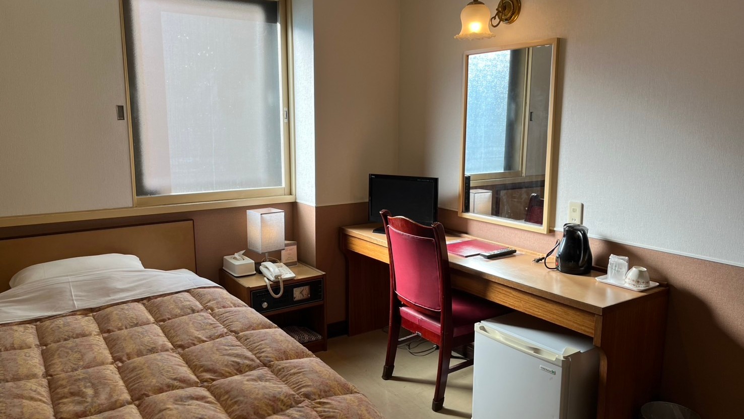 【セミダブルルーム】2025年リニューアル！観光重視などで広さにこだわらない方にお勧めのお部屋です！