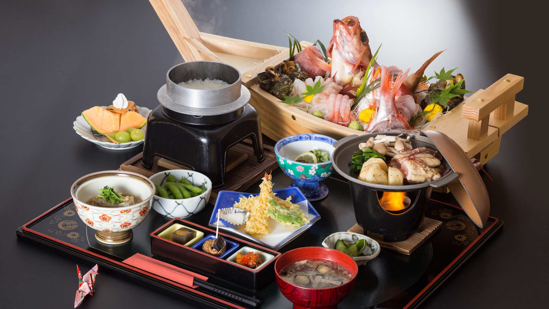 【夕食のみ】旬の味覚！海の幸を心ゆくまで　ファミリー大満足の船盛付会席プラン　※朝食なし