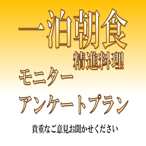 朝食付きモニタープラン