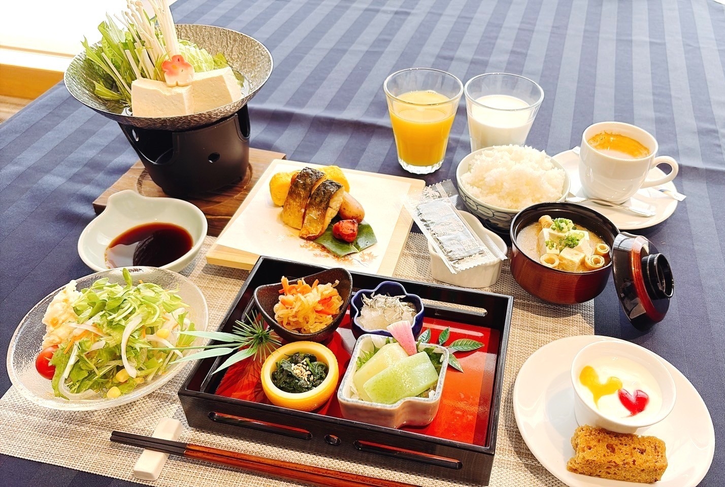 【朝食付プラン】半個室食事処でのんびり和朝食プラン♪