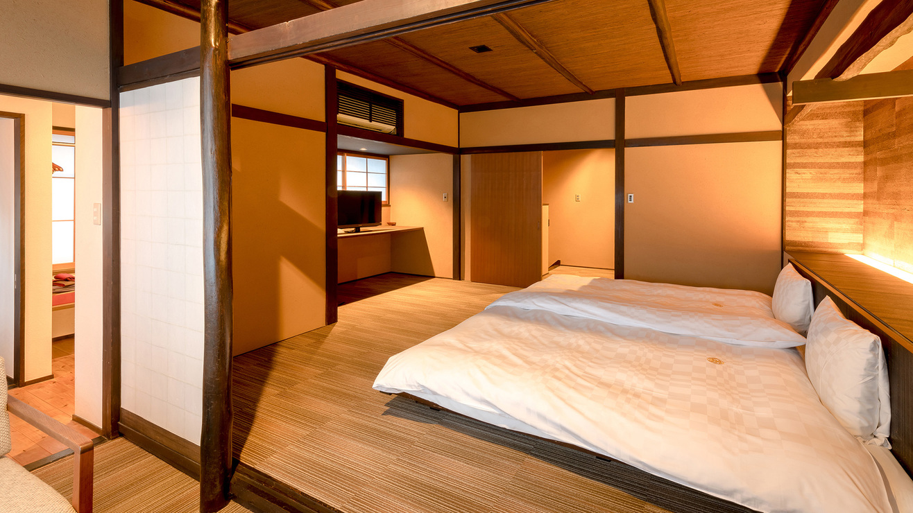 山法師 二階にある寝室