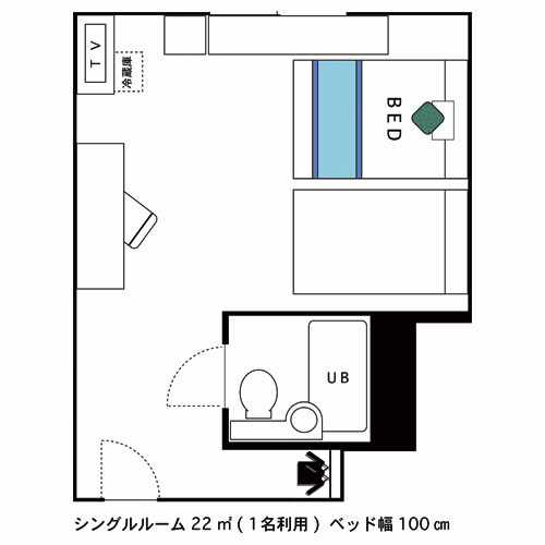 間取図（シングルルーム）