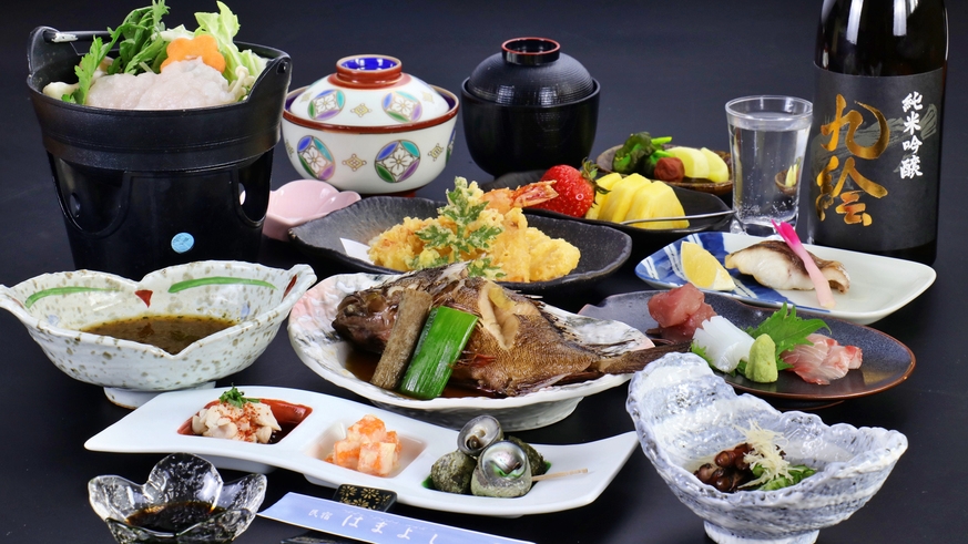 ≪定番≫【とれたて活魚会席】ピッチピチ♪新鮮！旬の朝獲れ鮮魚を満喫☆彡●貸切風呂♪