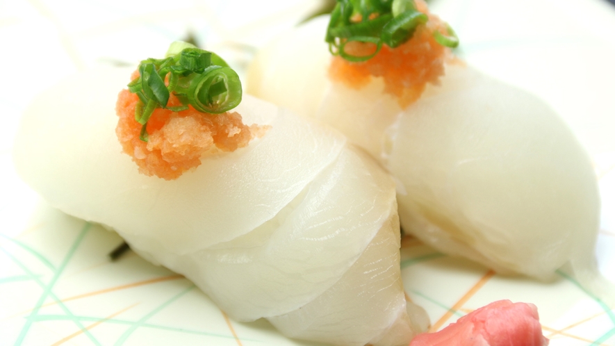 幻の魚でにぎられた　くえ寿司　冬季限定１０月～3月
