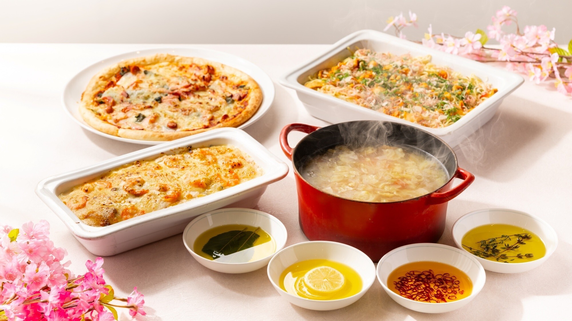 ■＜春季夕食ビュッフェ＞※掲載内容は一例です。仕入れ状況等により変更になる場合がございます。