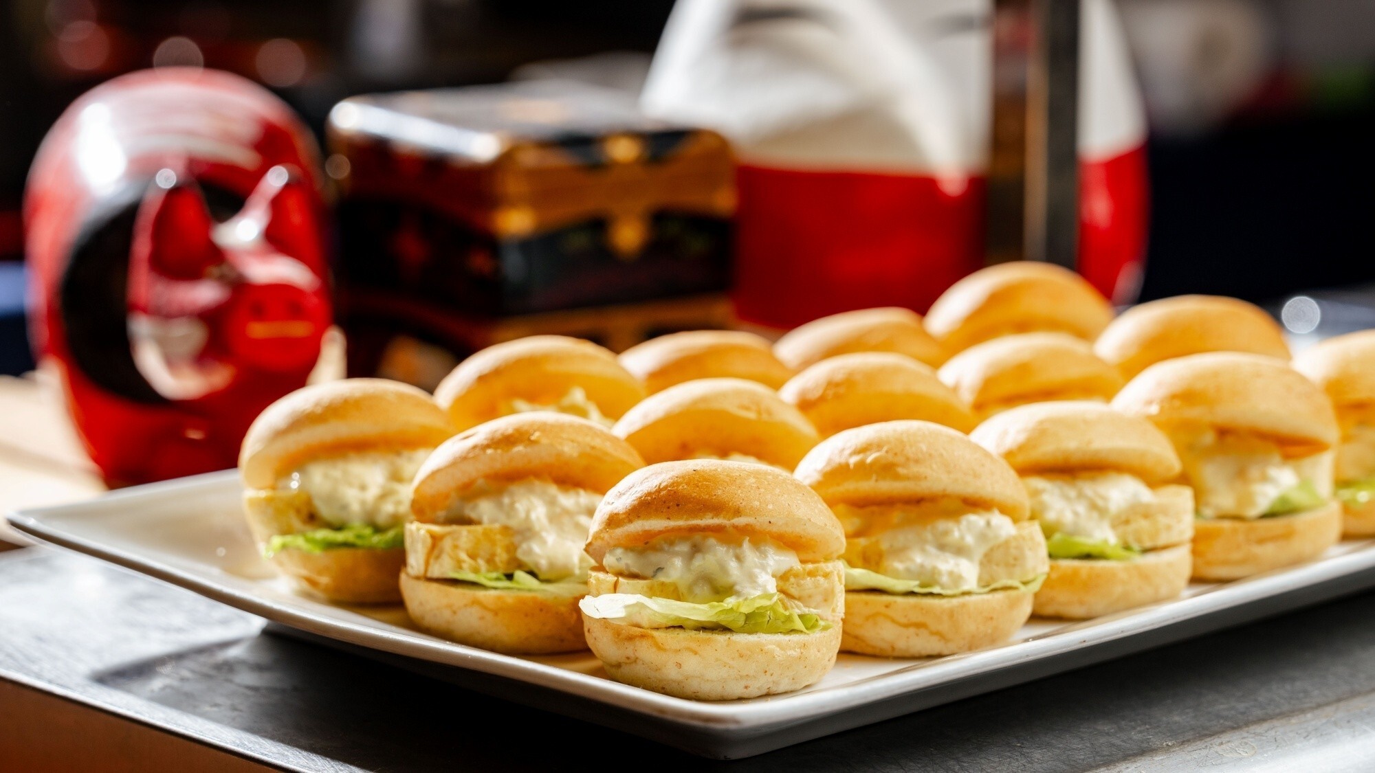 ■＜朝食ビュッフェ＞玉子サンドバーガー※一例です。仕入れ状況等により変更になる場合がございます