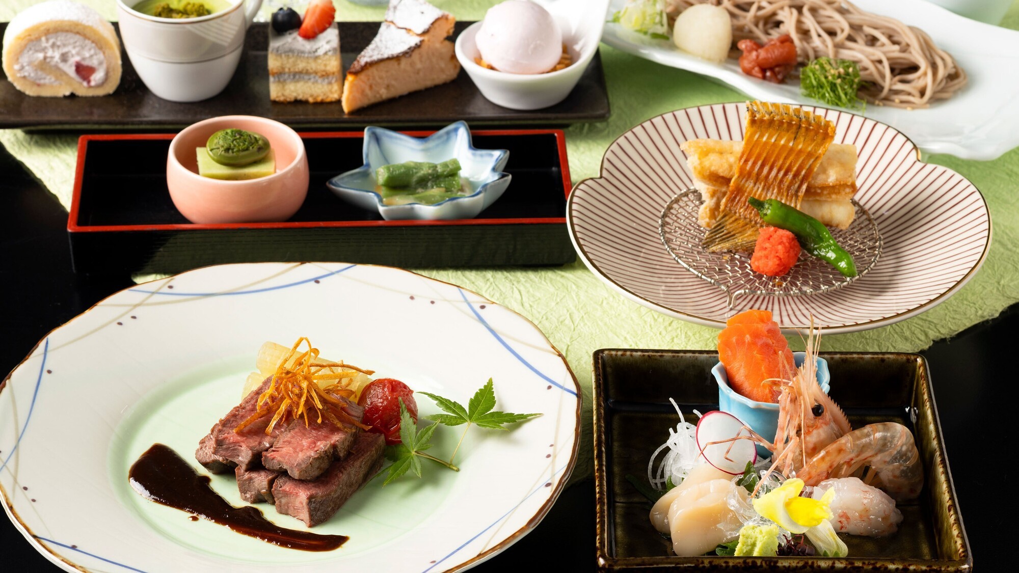 ＜季節のディナーコース（和）5月・6月／2食付＞旬の食材を取入れた和食会席ディナー＆朝食ビュッフェ