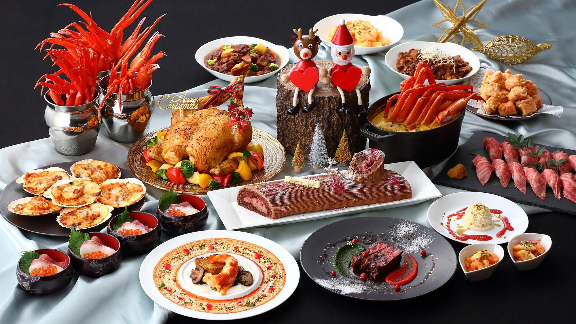 フリーフロー＆選べるメインディッシュ付きブッフェ クラブラウンジ付き　夕食19時30分