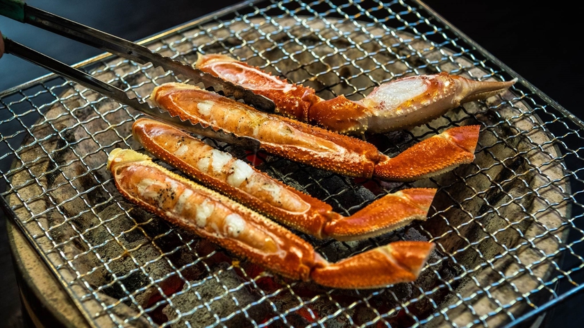 【11月解禁♪】厳選ズワイガニを堪能！ゆで蟹まるごと一匹・焼蟹・蟹鍋♪【千松カニコース】プラン