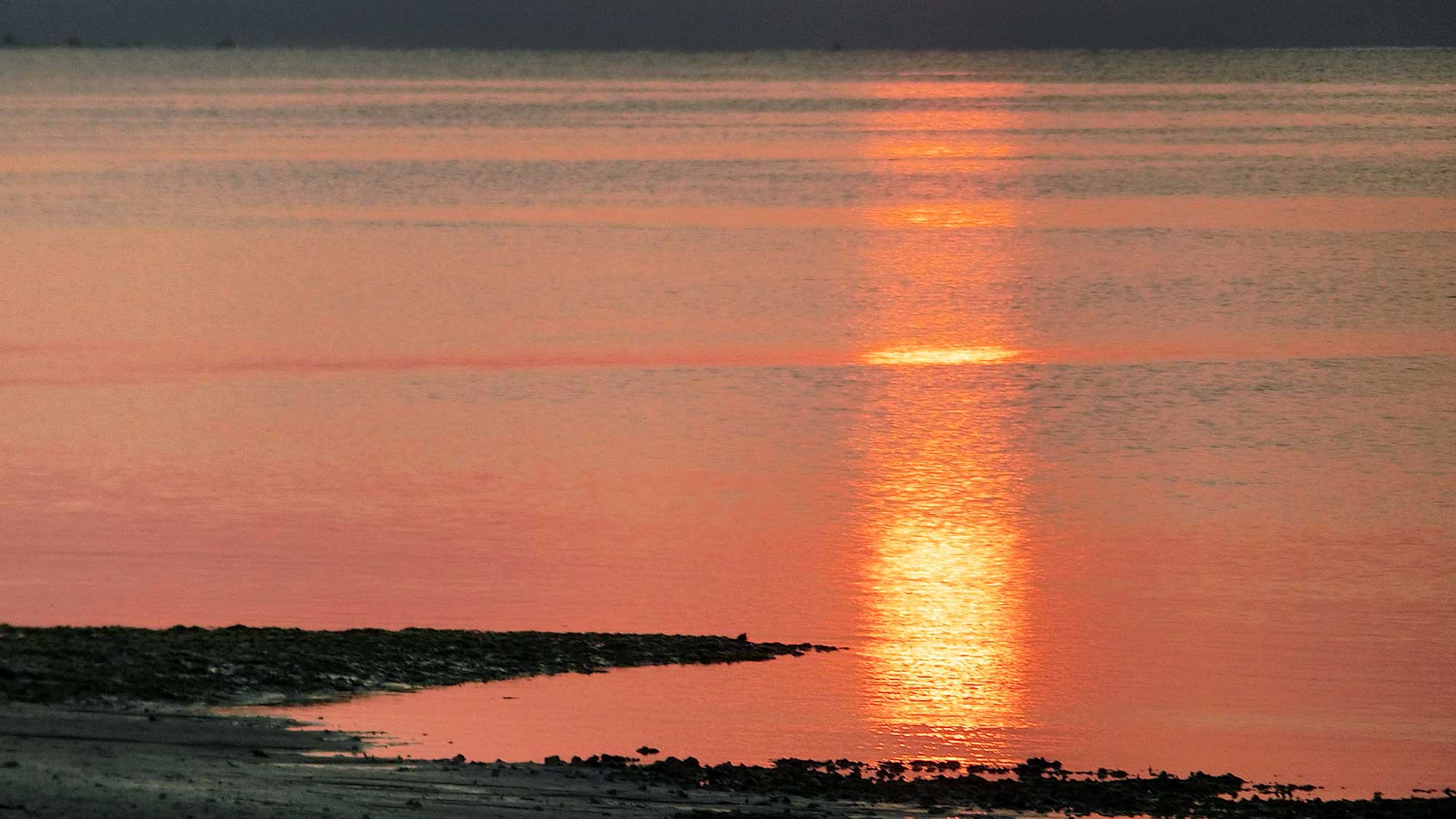 【周辺】近隣のビーチから見える夕日 