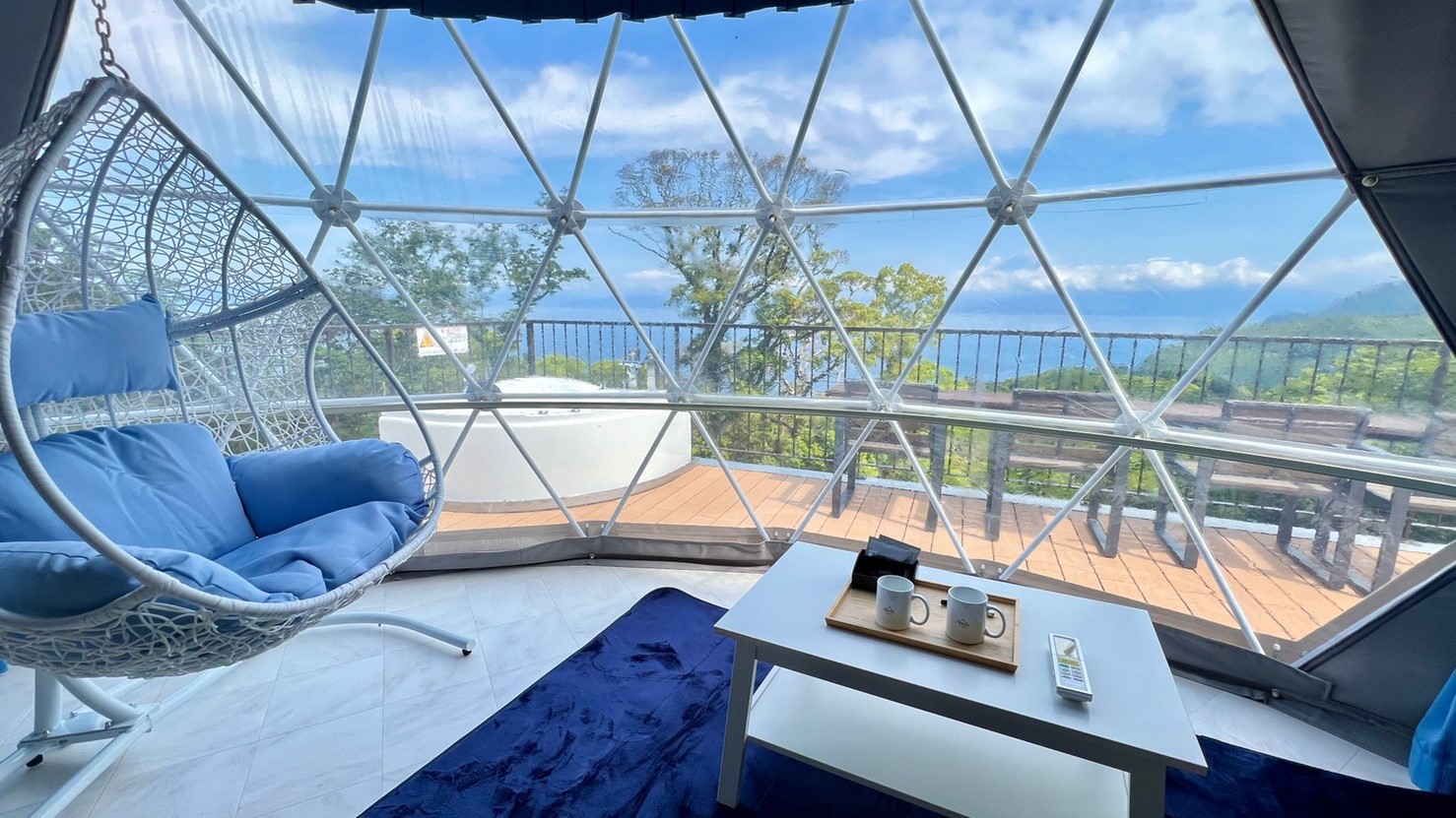 【5％OFF】【楽天スーパーSALE】〜天空グランピング〜全室天空バス・エアコン完備／1泊2食BBQ