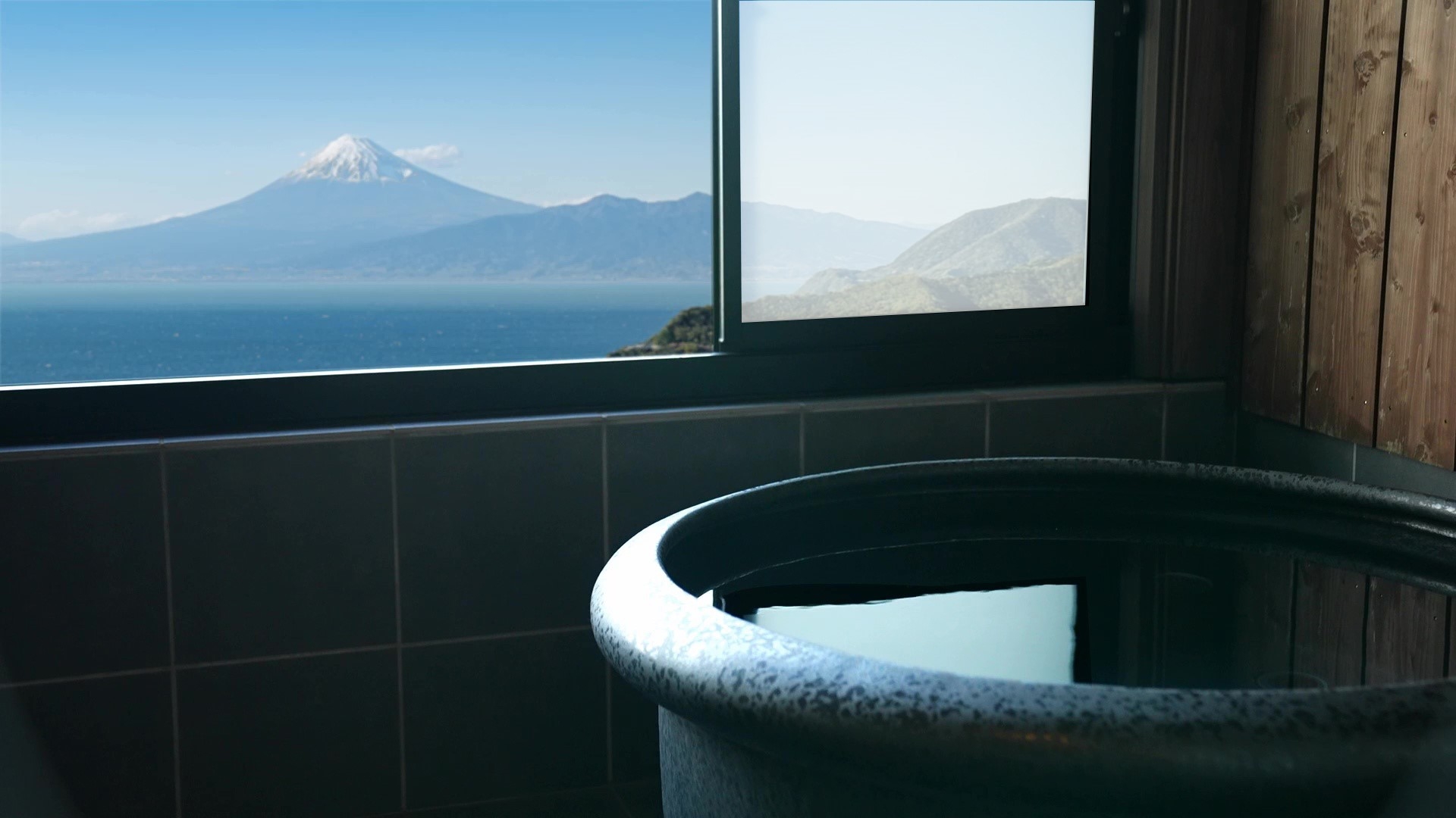 【温泉SALE】【全室半露天風呂】富士山と駿河湾を望むプレミアムステイ1泊2食スタンダードプラン