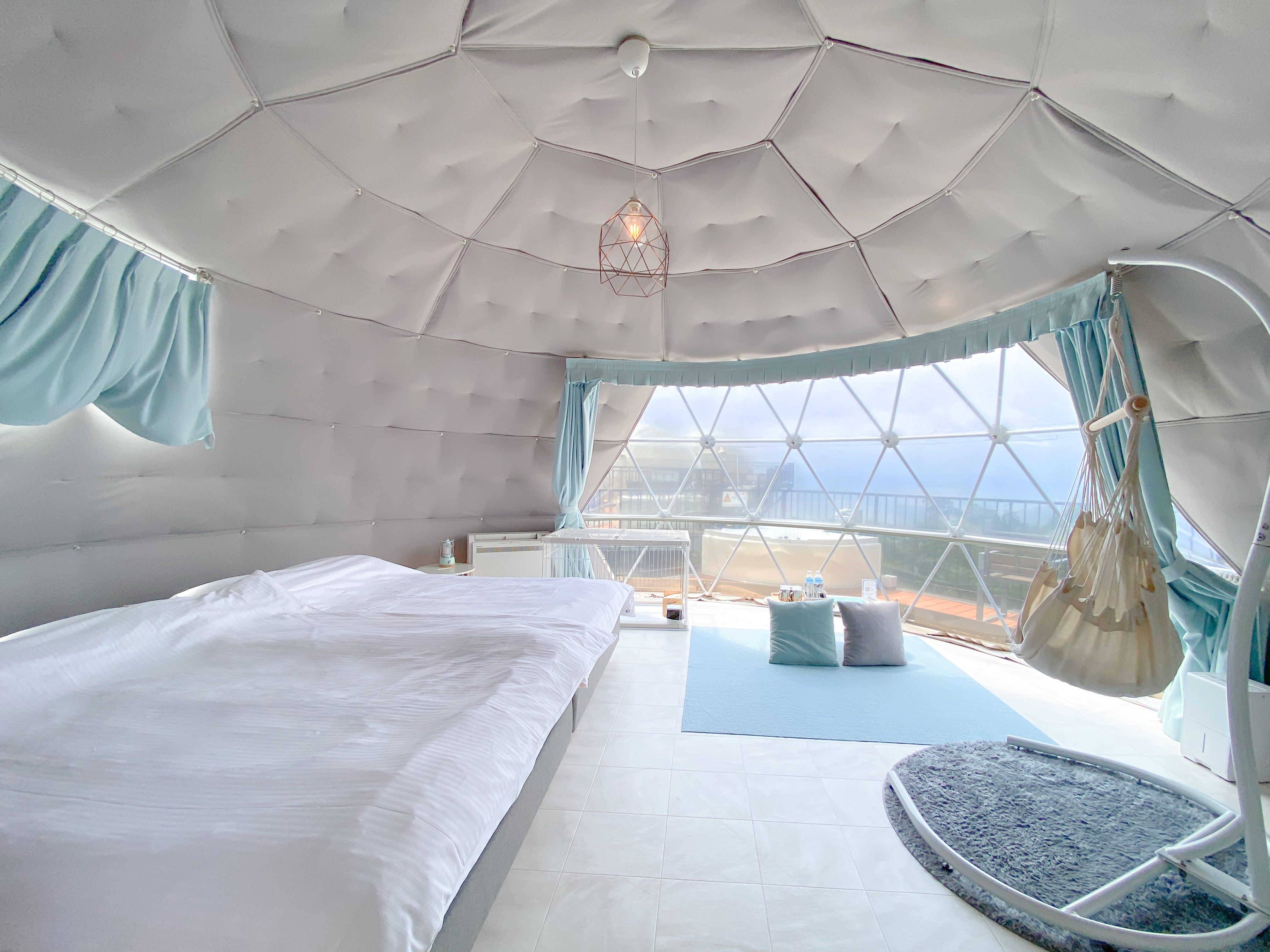 ペット同伴ドームテント