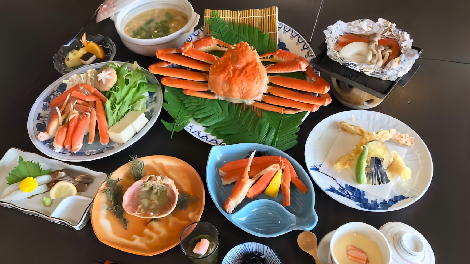 【松葉蟹会席】港直送『活松葉蟹』1杯使用！総料理長が仕立てる蟹尽くし会席【夕食会席＆朝食ビュッフェ】