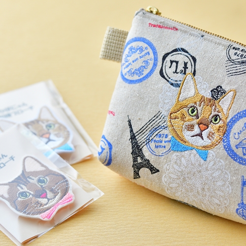 【売店】ゆずにゃん・かぼにゃんのキュートなオリジナルポーチ