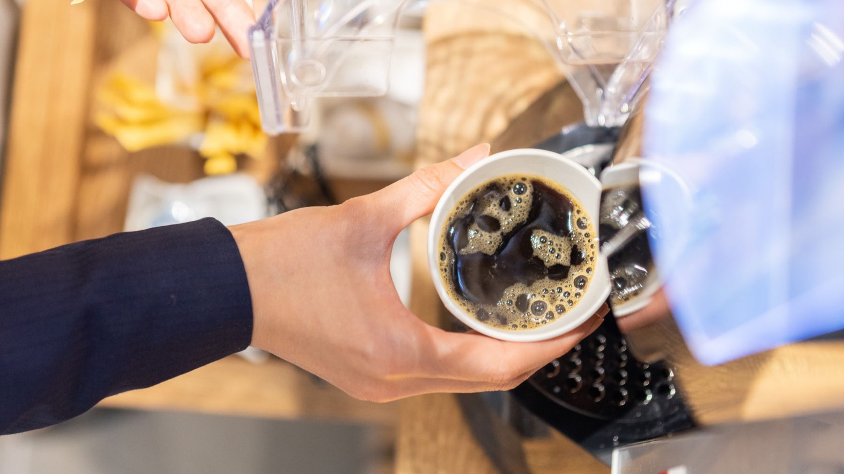 コーヒーもある種類豊富なドリンクバー