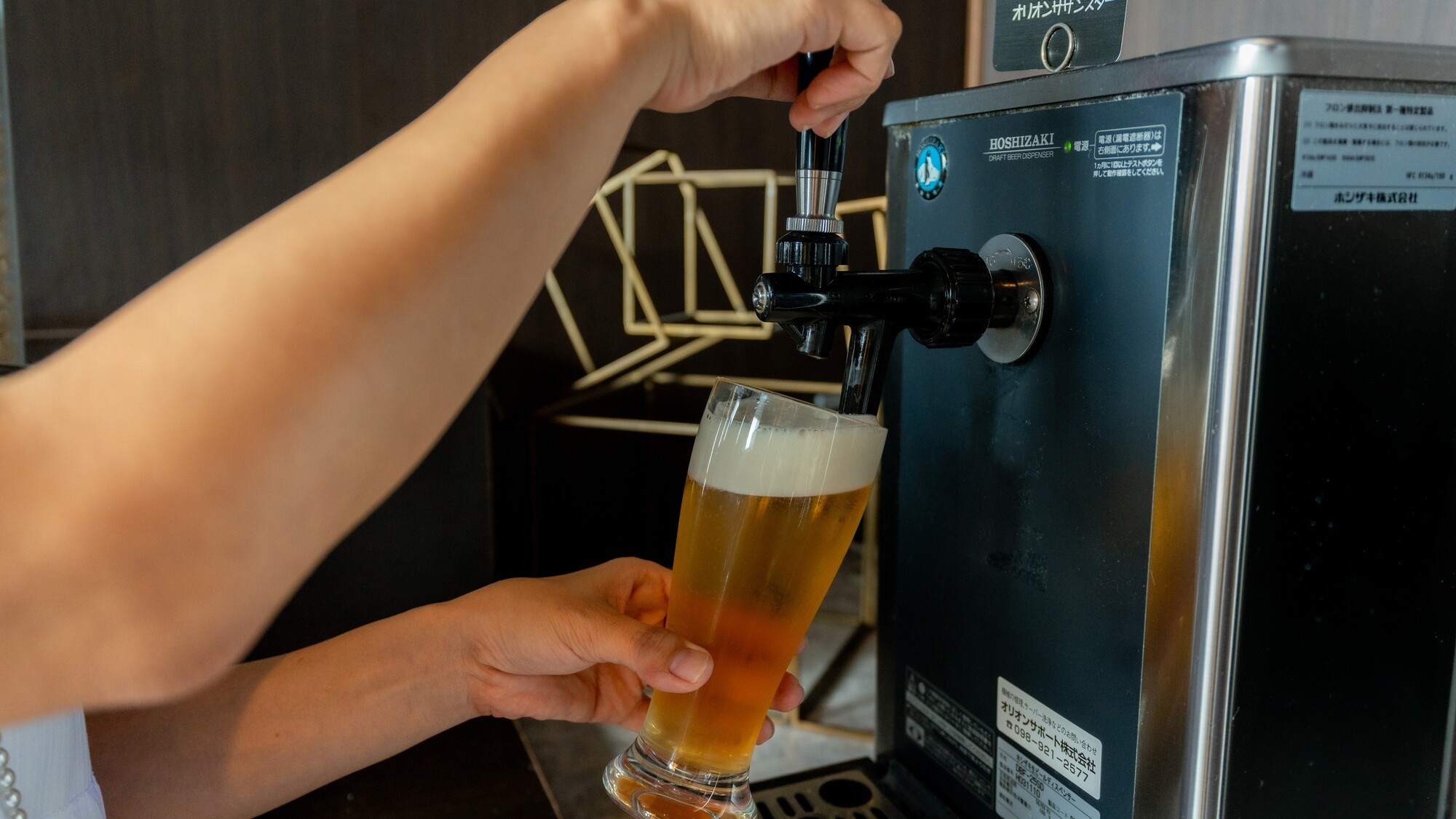 キンキンに冷えたオリオンサザンスターが飲み放題！