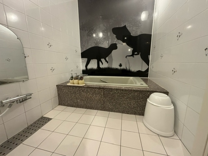 恐竜スイート浴室