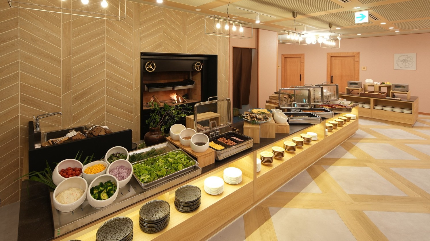 地元食材をを使ったビュッフェ朝食と、サウナ温泉でととのう（朝食付）