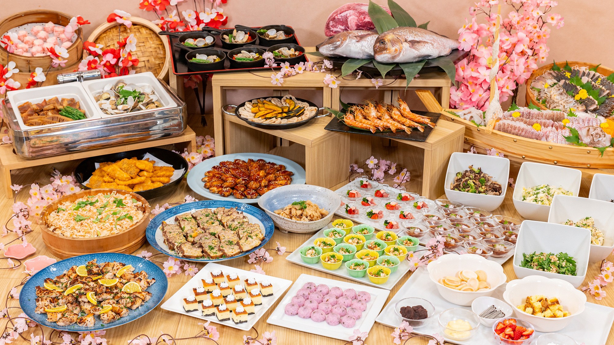 【春】ご夕食ビュッフェ（一例）