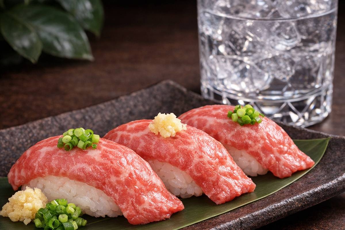 【初夏の季節限定キャンペーン】熊本名産・桜肉を贅沢に握った馬にぎり付きプラン