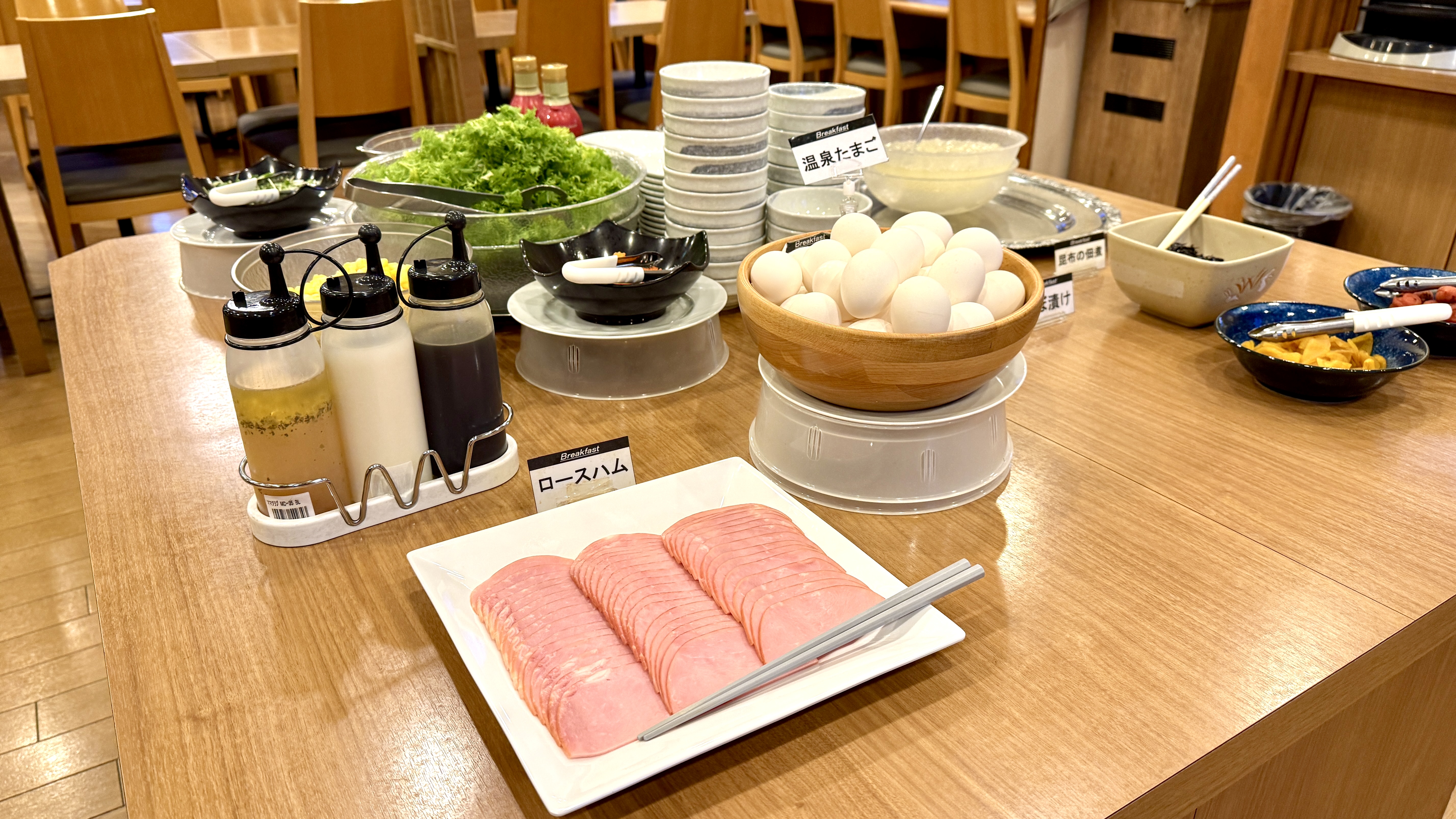 朝食　センターバイキング