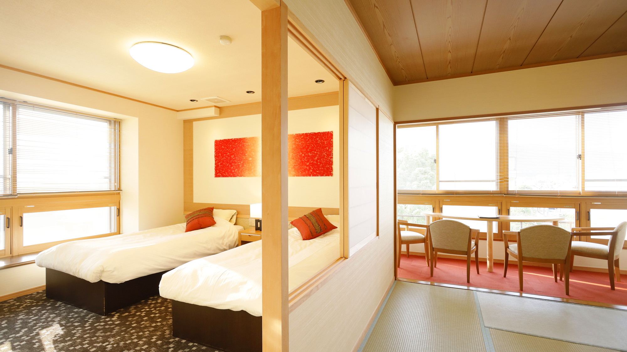 【四季亭特別室】ベッドルーム＋和室＜禁煙＞※一例