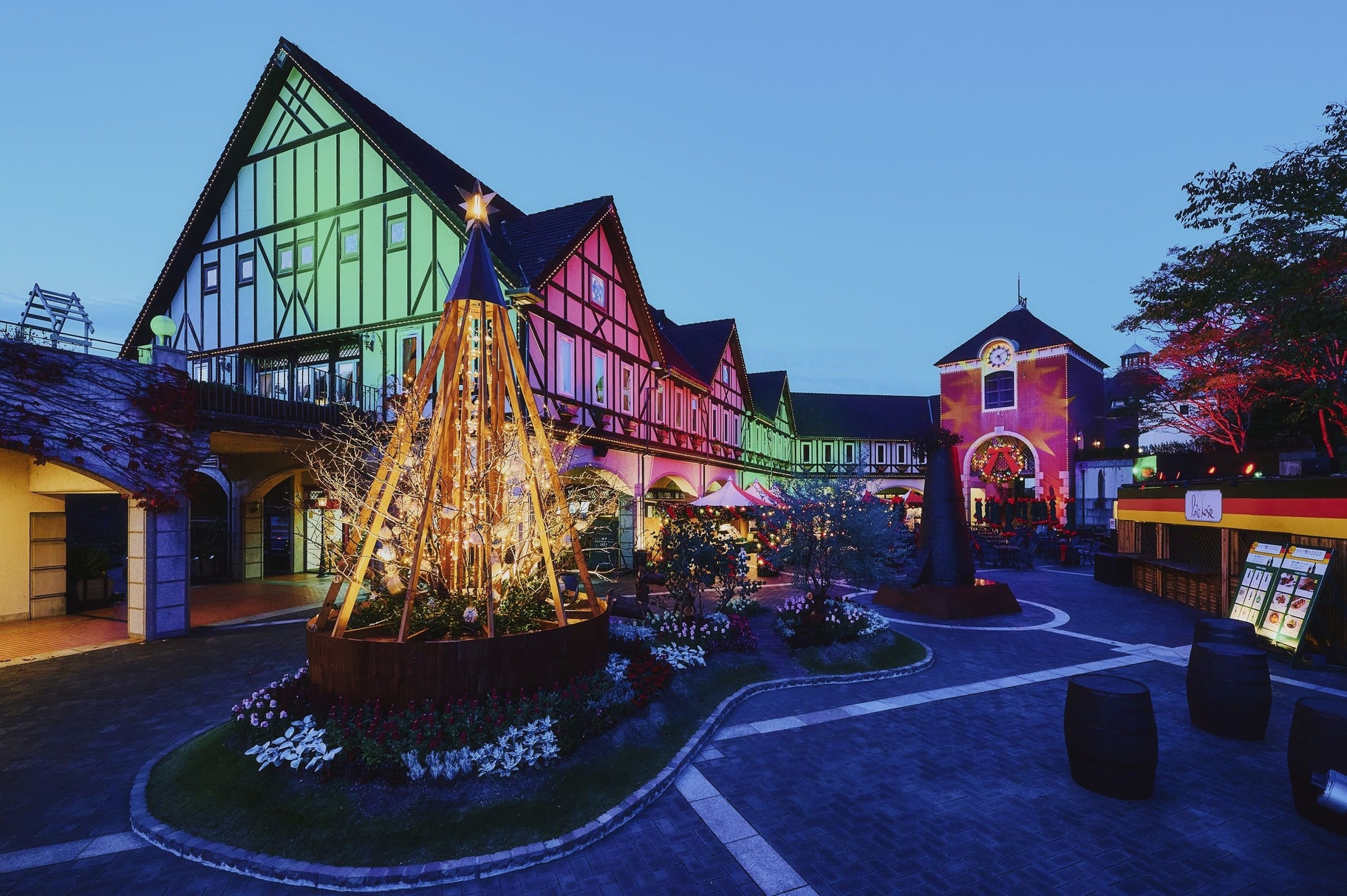 【〜12/25まで クリスマスマーケット開催中】神戸布引ハーブ園・ロープウェイチケット付（朝食付）