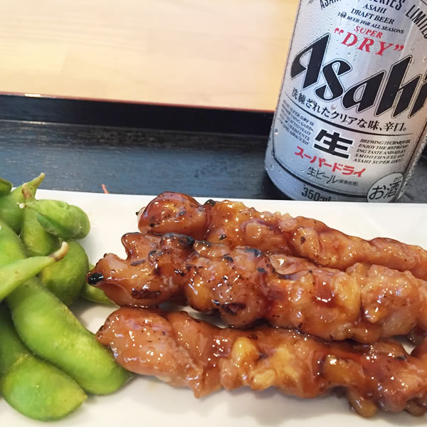 ちょい飲みプラン♪枝豆と焼き鳥とビール