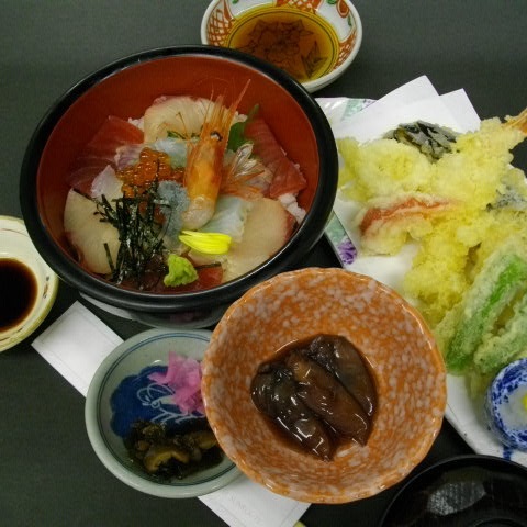 【夕食付】大満足☆海鮮丼＆天麩羅御膳プラン☆北陸の海の幸を楽しもう♪