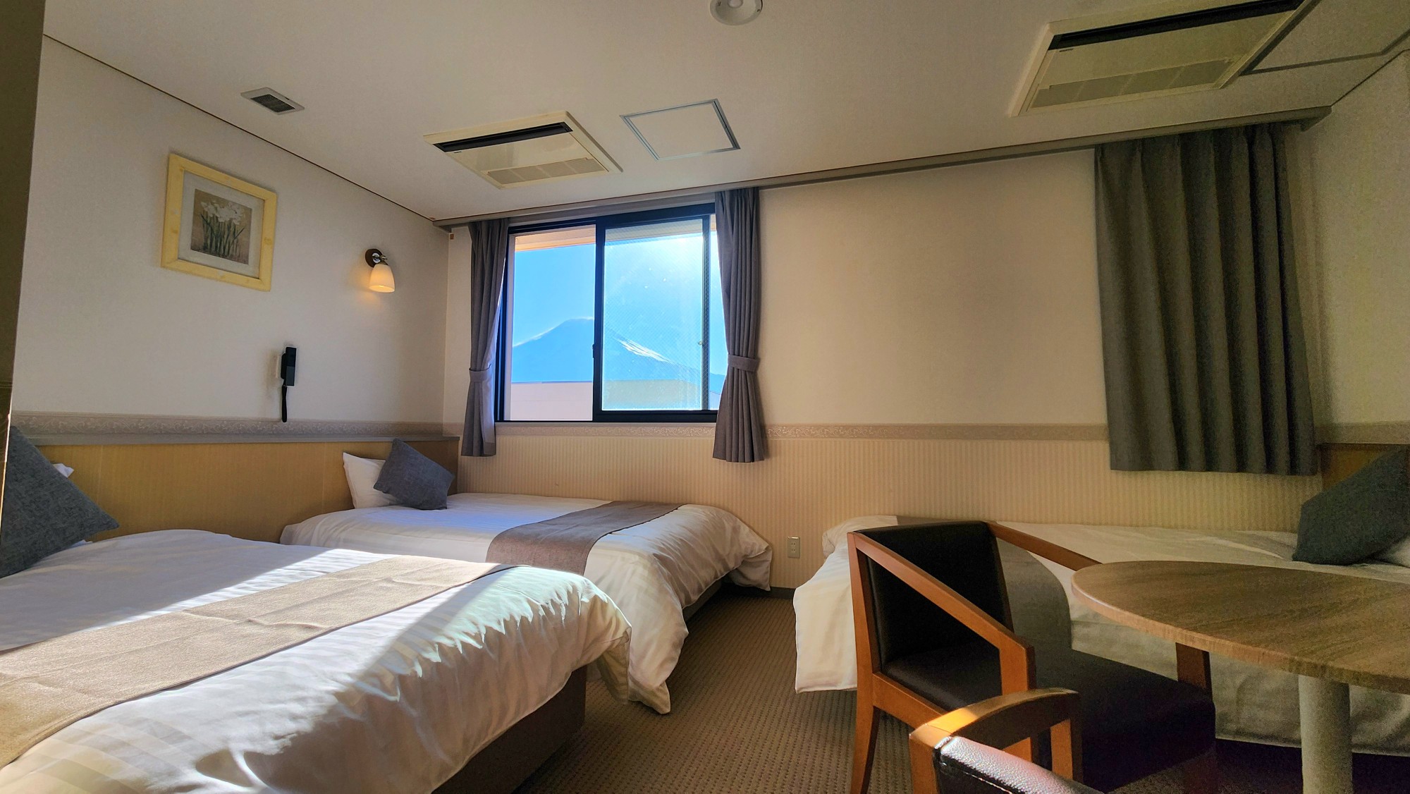 富士山が見えるトリプル