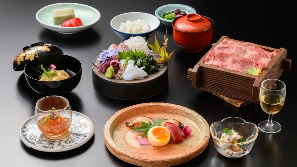 【ラドン熱気浴あり｜季節の「調律」会席】当館一番人気◆山陰の旬の味覚を味わう（全11品）