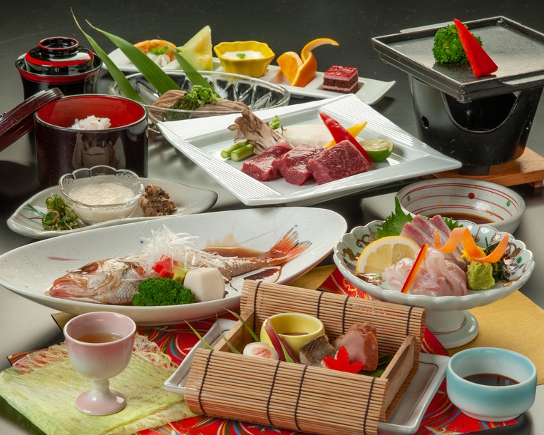 【季節の会席「匠（たくみ）」】鳥取和牛・ノドグロetc☆山陰の源泉食材を堪能！【全12品】