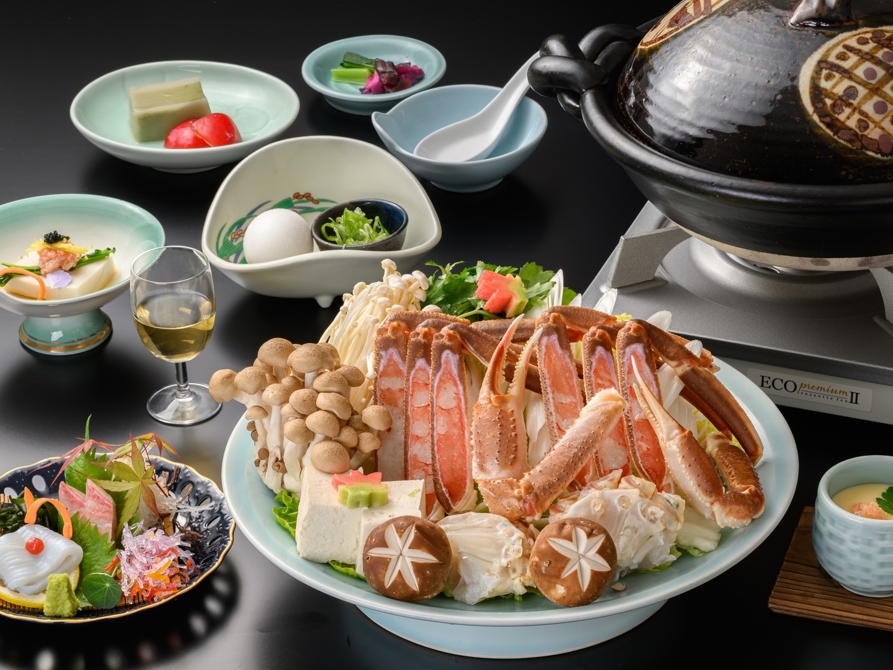 【かにすき鍋プラン】ズワイガニの旨みを最後の一滴まで味わう【冬季限定】