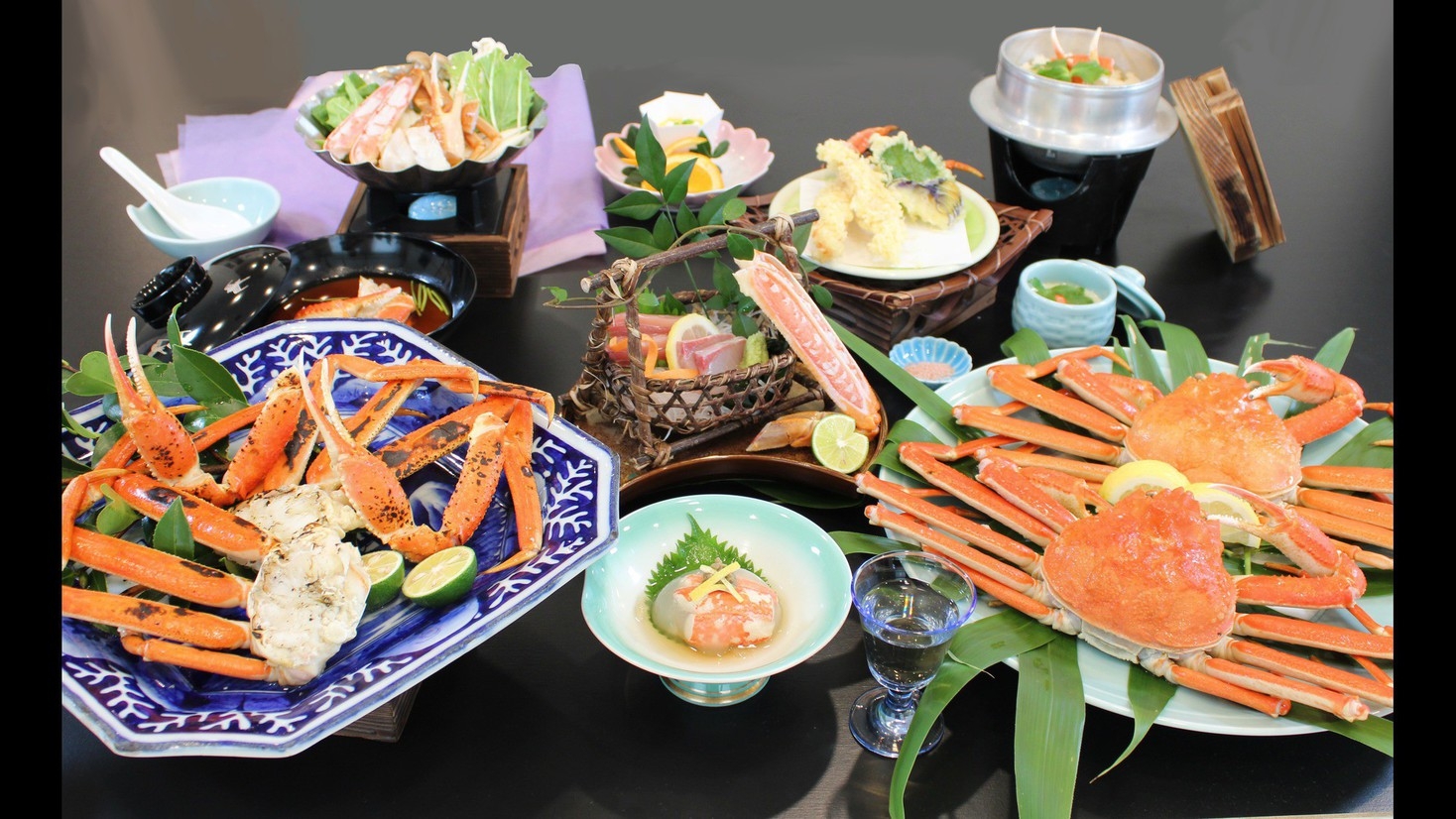 【山陰カニ旅】冬は蟹！姿ズワイガニ（２杯相当使用）と旬の食材を食べつくす【冬の特選蟹会席】☆☆☆