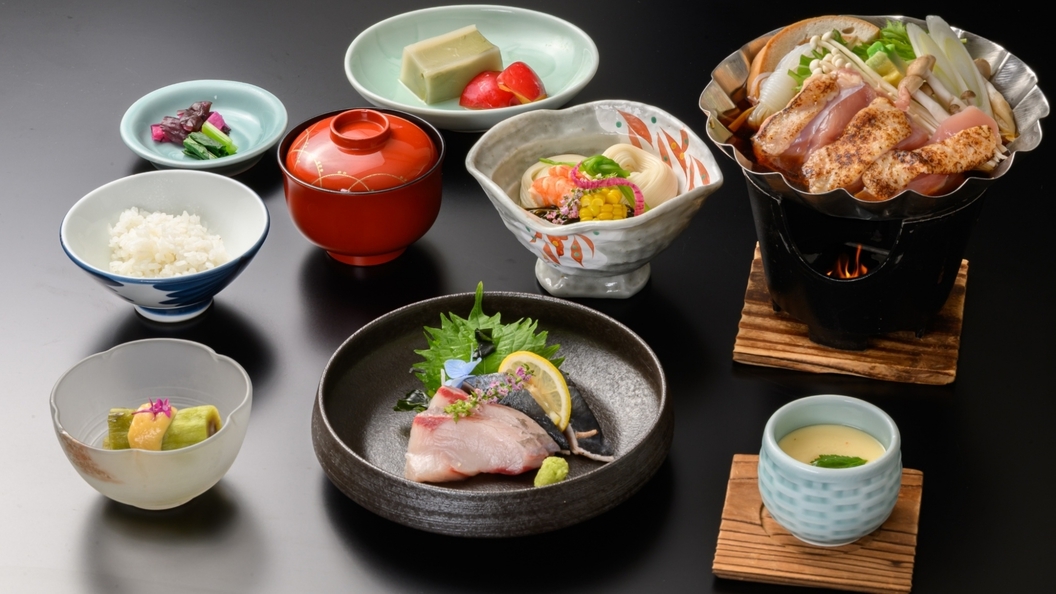 【ラドン熱気浴あり｜季節の「健菜」会席】ボリューム控えめ◆身体にやさしい会席（全9品）