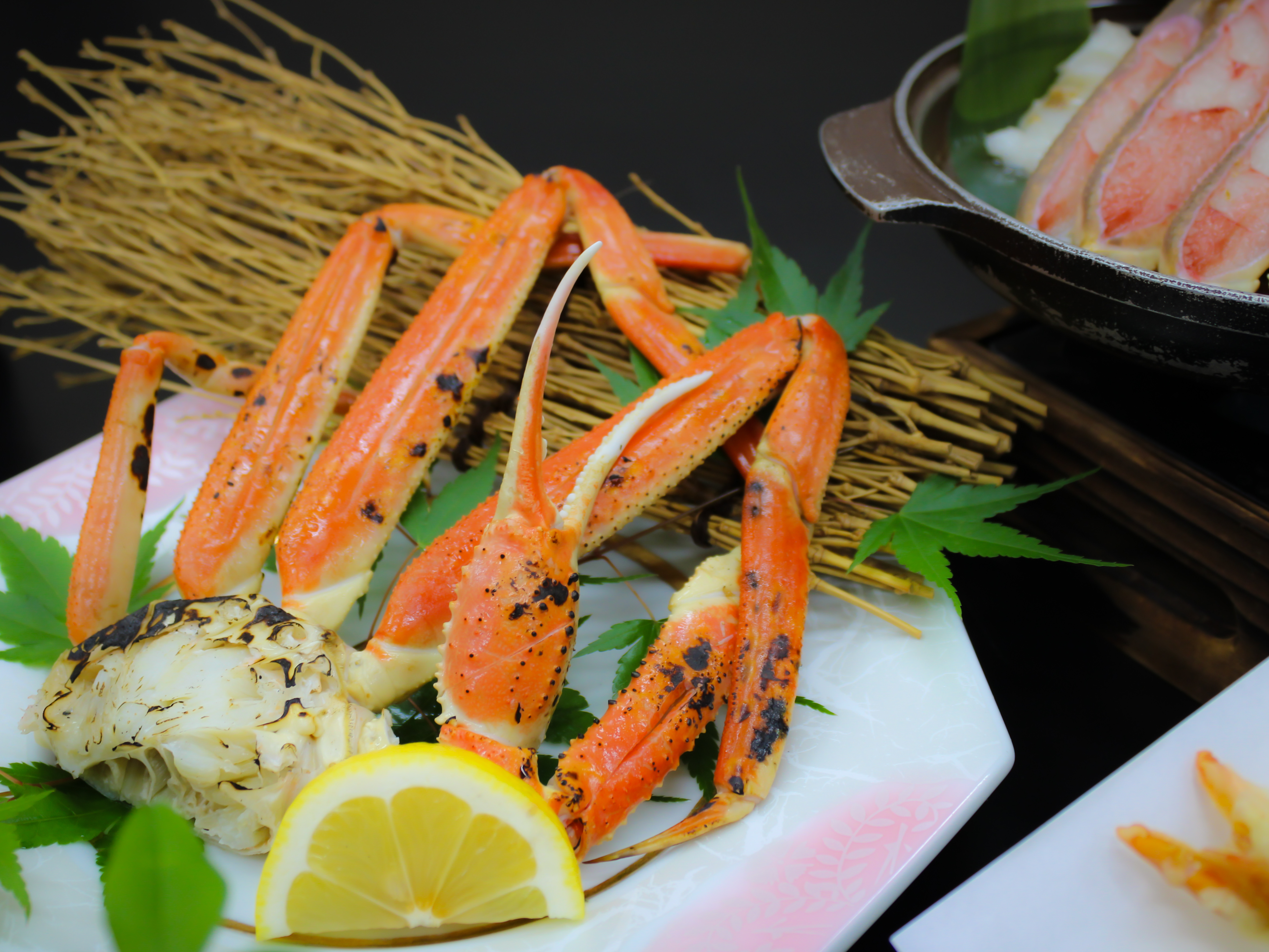 秋のずわい蟹会席プラン「焼き蟹」