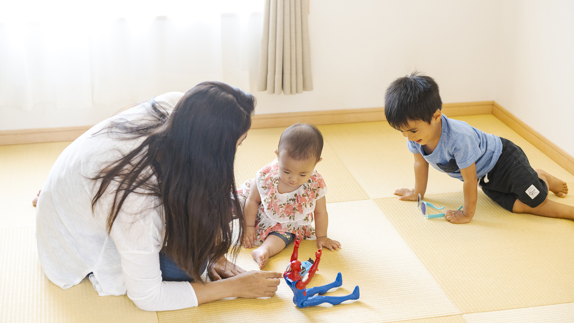 お子様も安心して遊べる清潔なフローリング