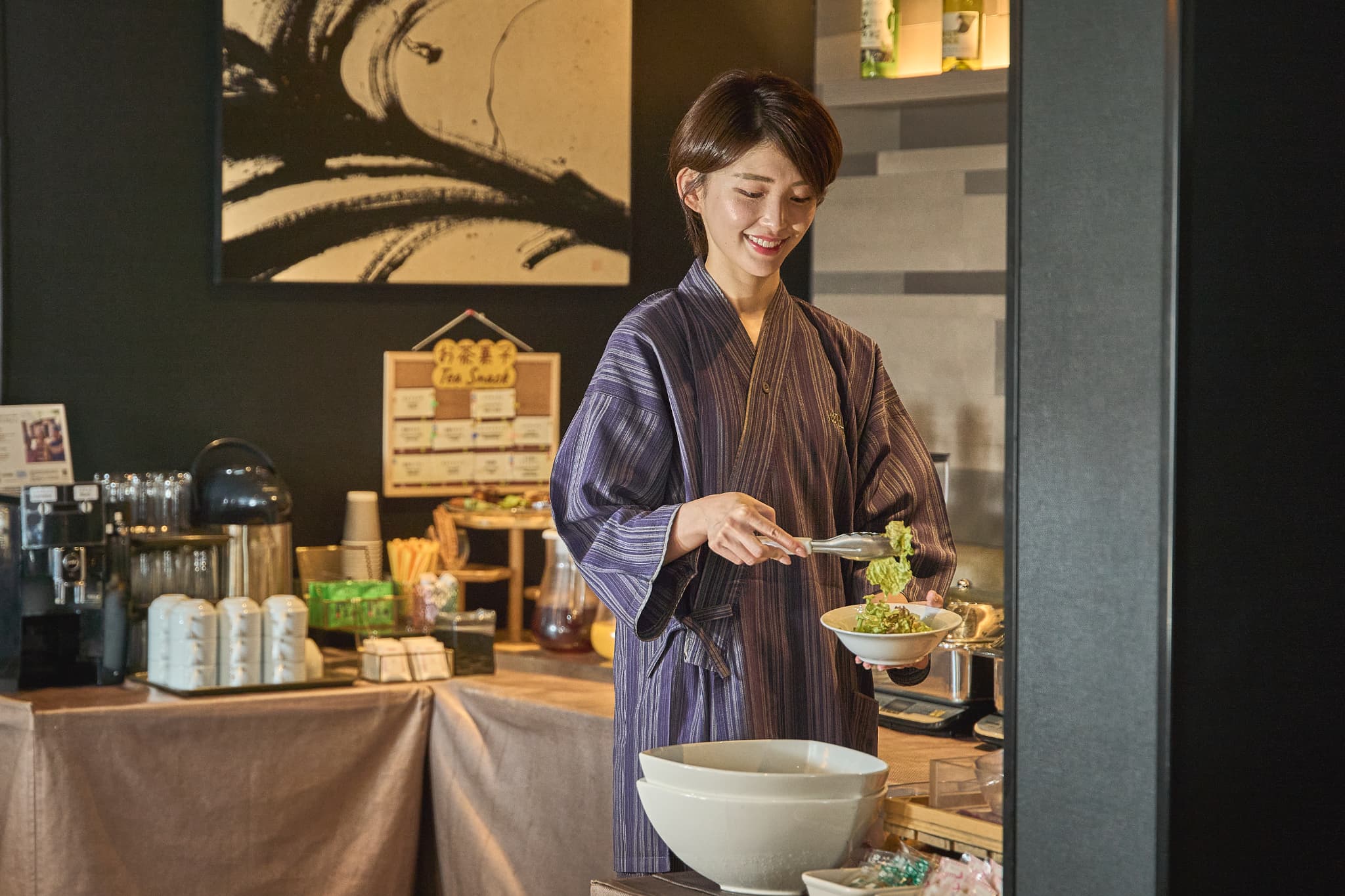 朝食ビュッフェ