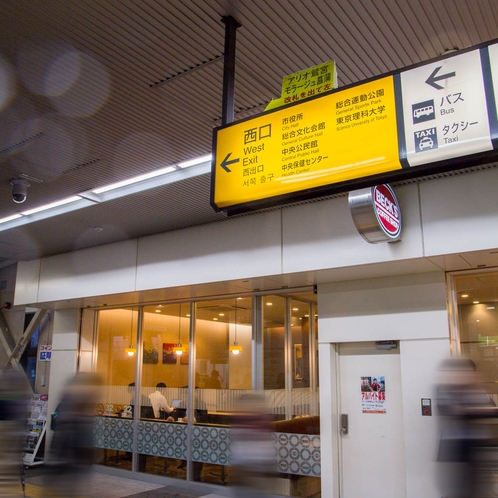 JR久喜駅に到着されましたら「西口」を出てください
