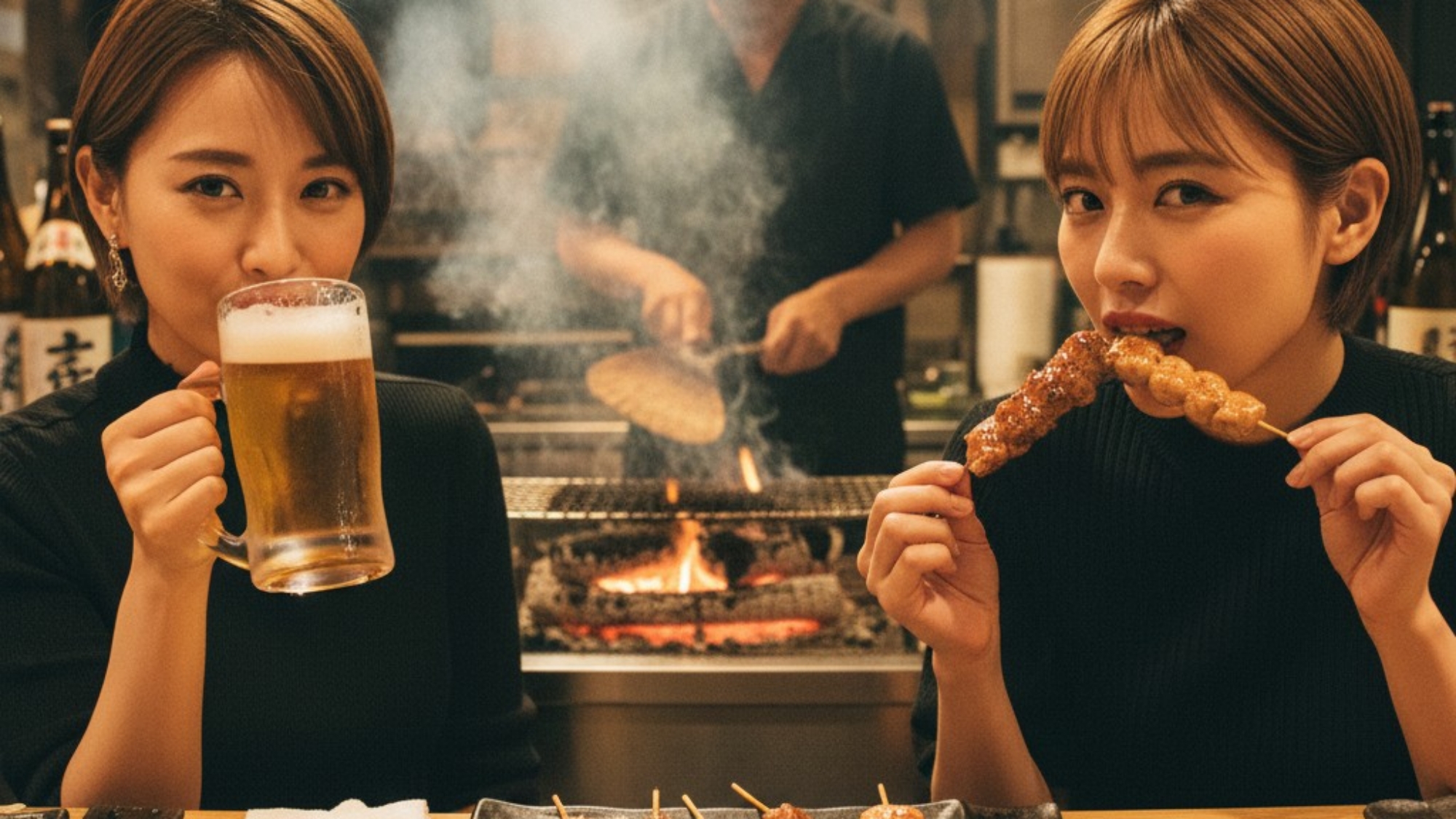 ホテル近くで焼き鳥を堪能！※イメージ