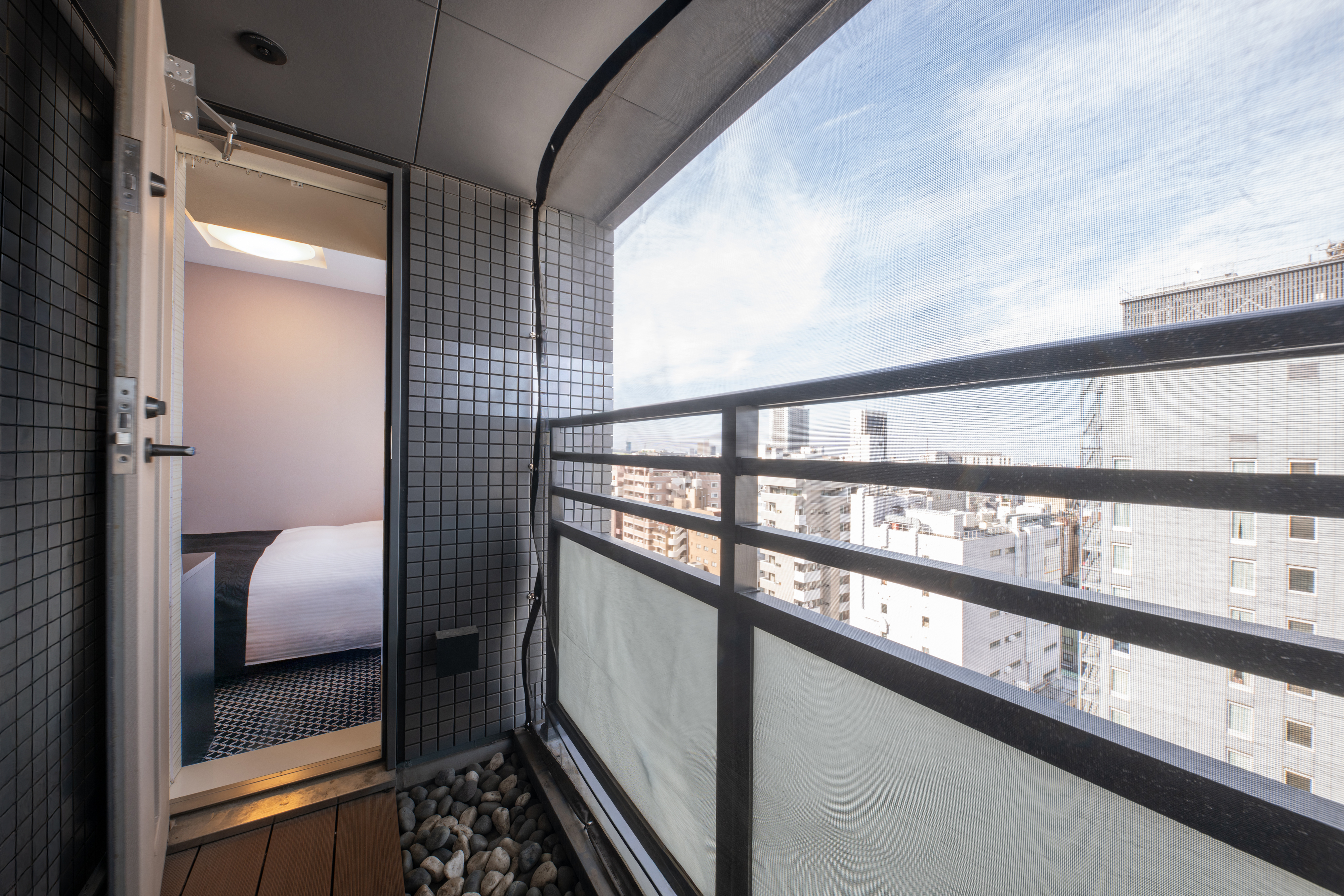 バルコニー付ダブルのバルコニー