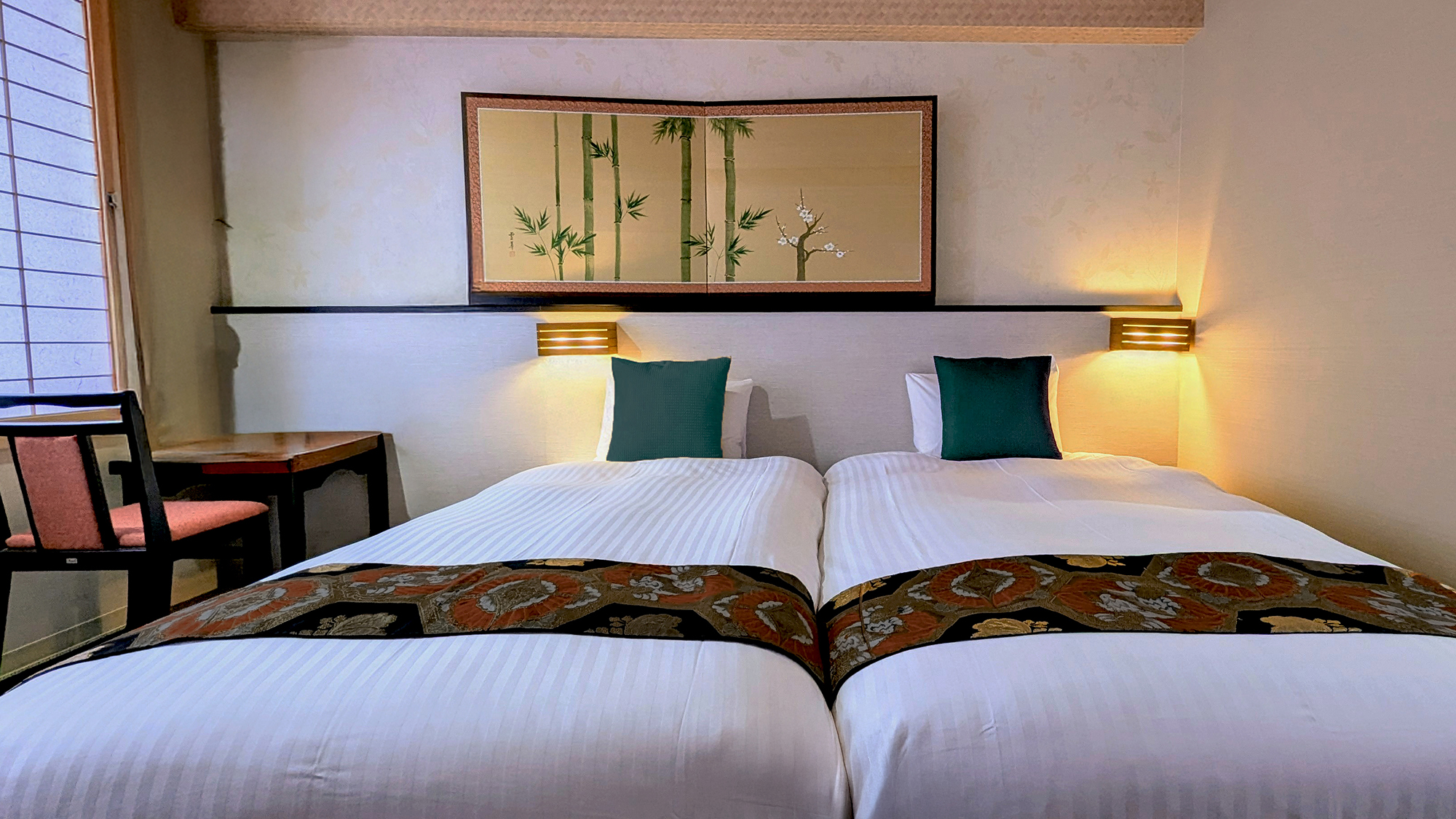 京都らしい和の風合いと快適な眠りで、旅の夜をやさしく彩る