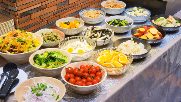 【グローバル専用】【朝食バイキング付】30種類以上の和洋バイキング　手作り豆腐がイチオシ！