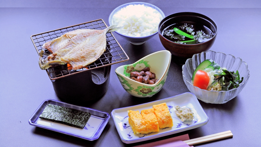 朝はほっとする和朝食をどうぞ♪