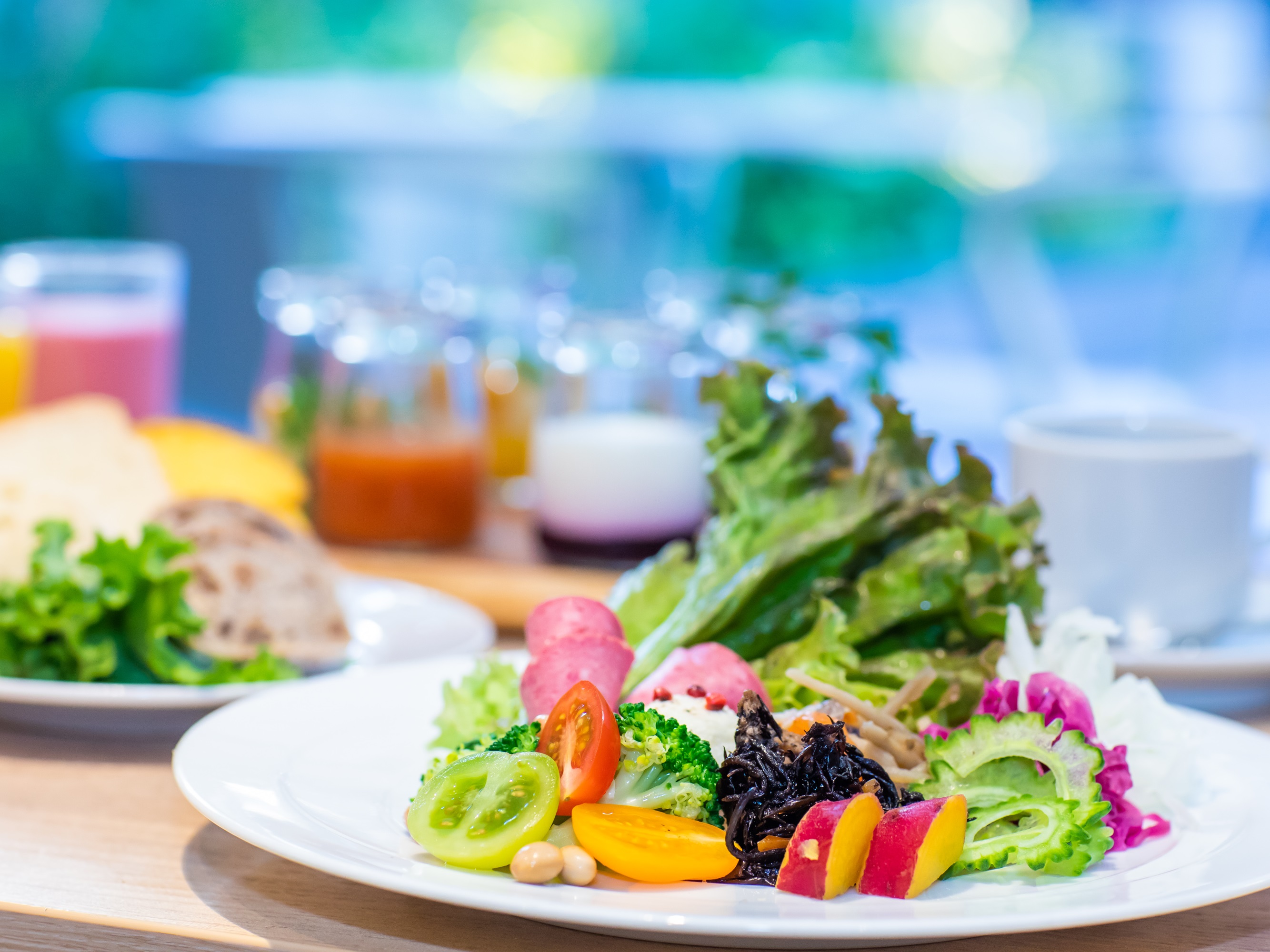 【50種類の朝食ブッフェ】体にやさしいヘルシー朝食を、ゆったりとした朝食タイムをお過ごしください。